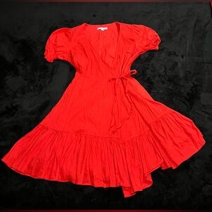 Antonio Melani Cleo Linen Wrap Dress, Color Maui, Women’s Size 8